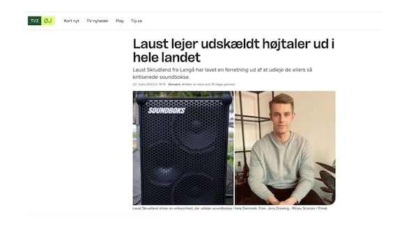 Laust Skrudland artikel i Tv2 østjylland
